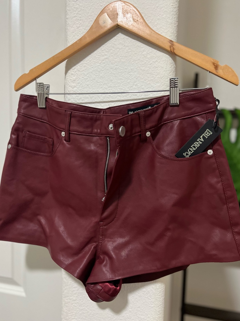BLANK NYC Faux Leather Shorts